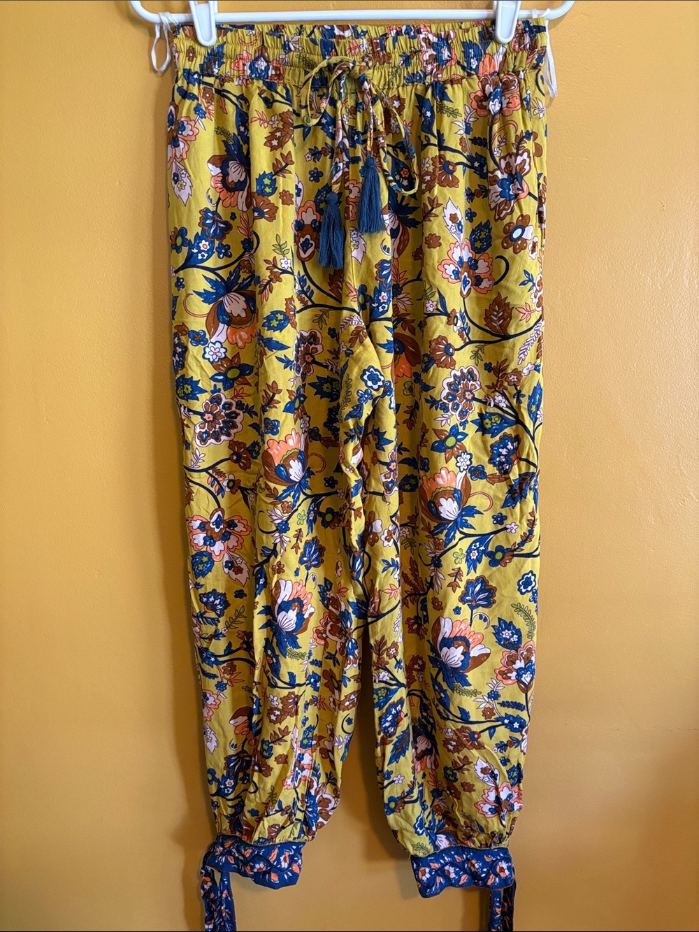World Market Lola Floral Drawstring Harem Pants
